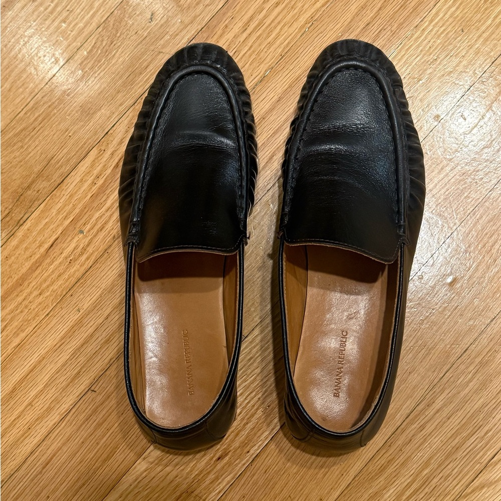Banana Republic Leather Moc-Toe Loafer
